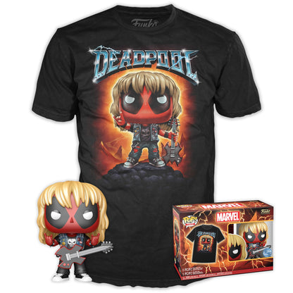 POP & Tee: Deadpool- Heavy Metal - Medium - Collectable Vinyl Figure - Official Merchandise - Toys for Kids & Adults - Movie Fans - Model Figure for Collectors