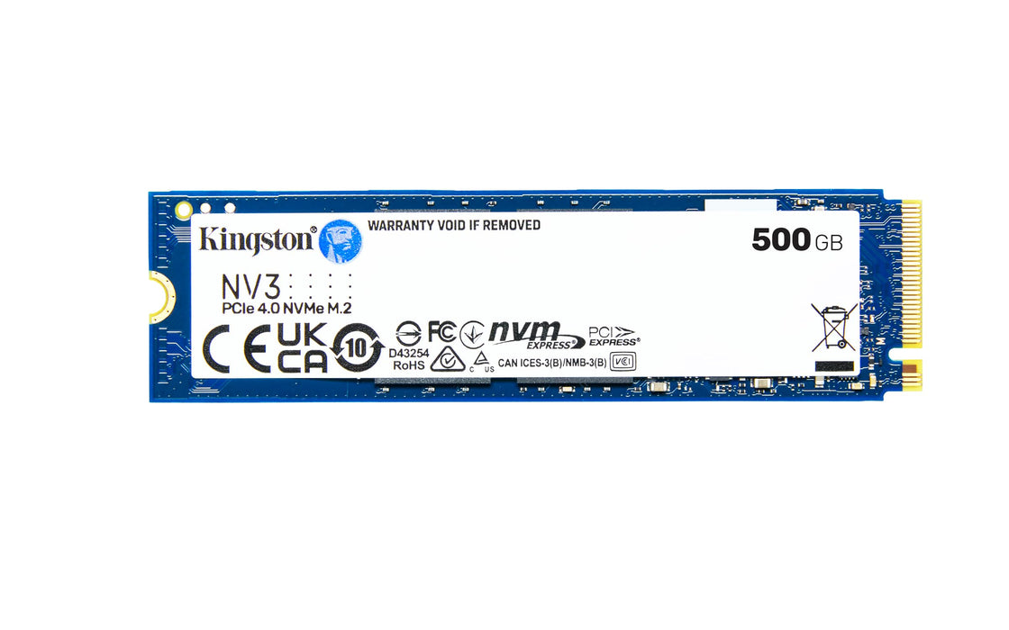 Kingston NV3 NVMe PCIe 4.0 SSD Interno 500GB M.2 2280-SNV3S/500G