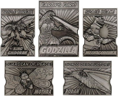 Godzilla 5 Piece Limited Edition Monsters Metal Ingot Set