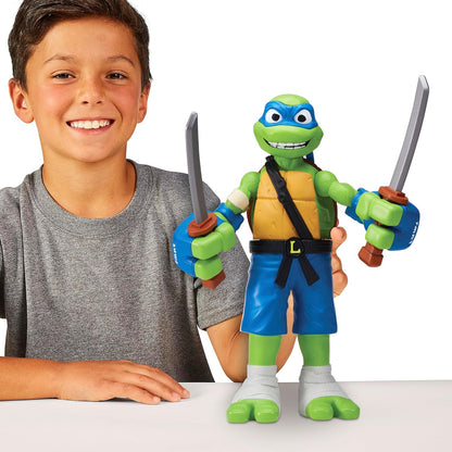Teenage Mutant Ninja Turtles 83418CO Tales Giant Roll N Leonardo. Unleash Powerful Punching Action 12-Inch Scale Figure for TMNT Fans of All Ages, Multicolour
