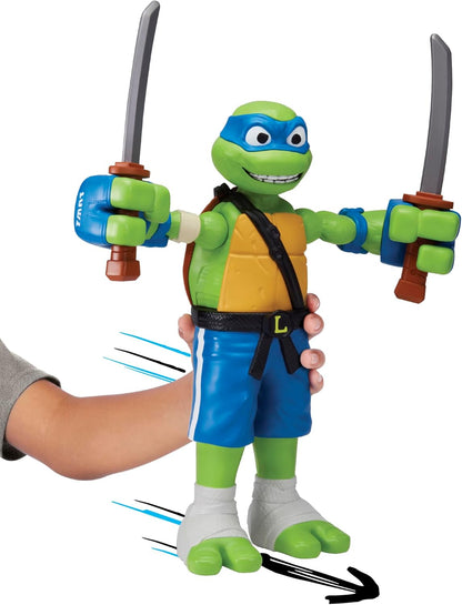 Teenage Mutant Ninja Turtles 83418CO Tales Giant Roll N Leonardo. Unleash Powerful Punching Action 12-Inch Scale Figure for TMNT Fans of All Ages, Multicolour