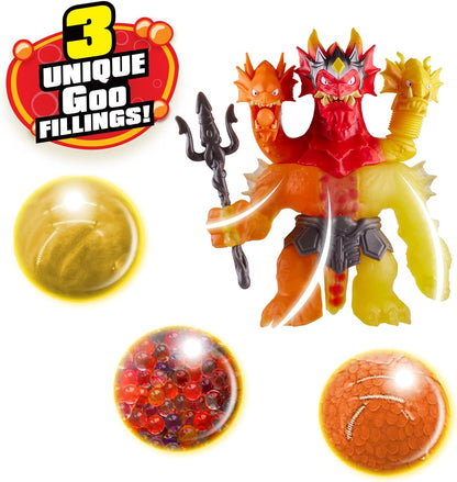 Heroes of Goo Jit Zu Stretch Strikers King Hydra Figure With Triple Attack 3 in 1 Goo Power, Plus Light And Sound Battle Action