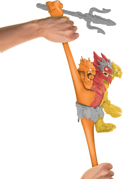 Heroes of Goo Jit Zu Stretch Strikers King Hydra Figure With Triple Attack 3 in 1 Goo Power, Plus Light And Sound Battle Action