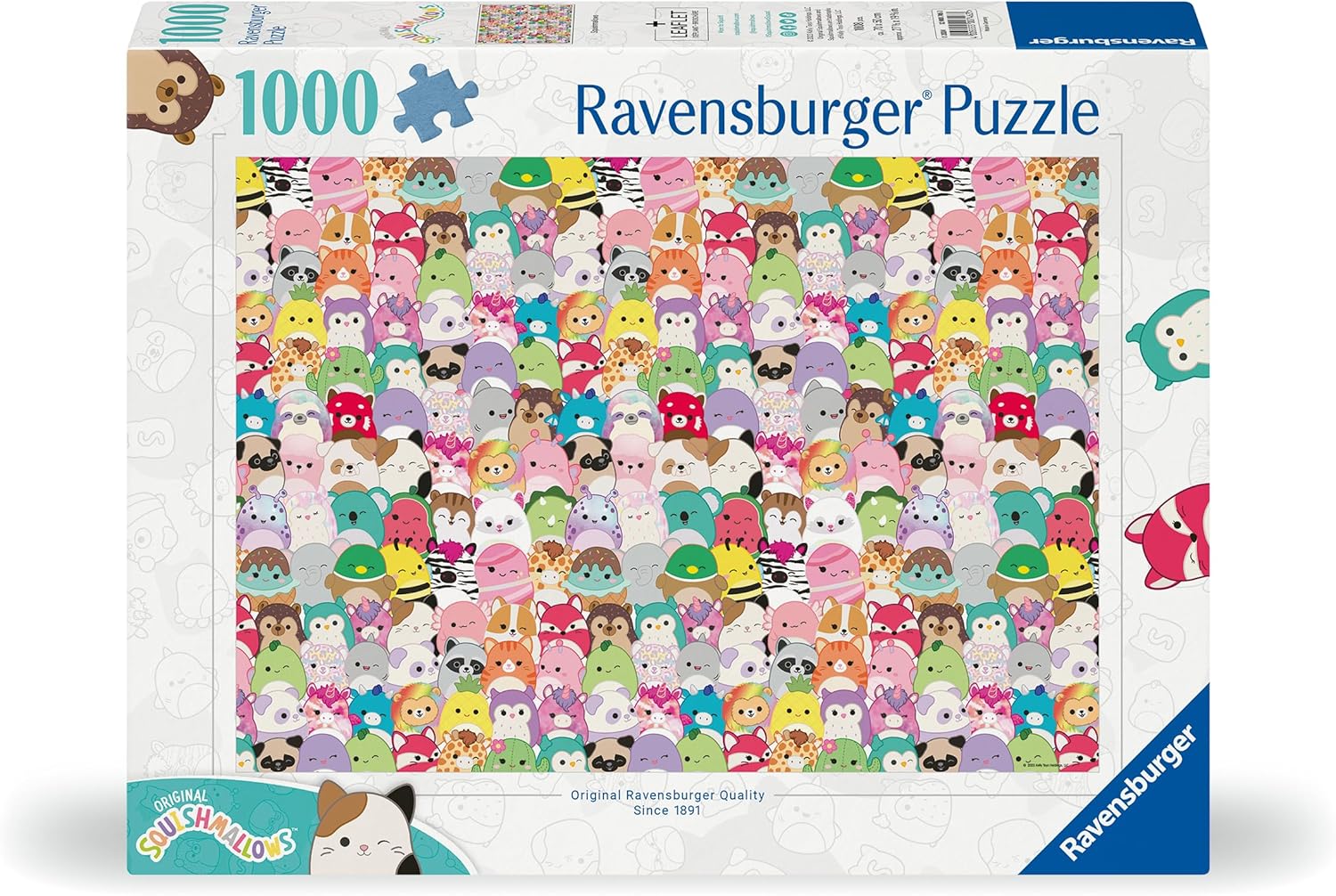 Ravensburger Puzzle 12000746 - Squishmallows - 1000 Teile Puzzle für Erwachsene und Kinder ab 14 Jahren, Squishmallows Geschenke