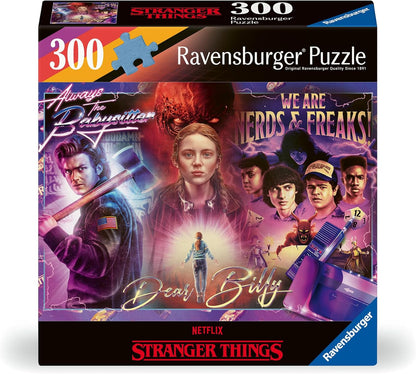 Ravensburger 12001226 - Stranger Things - 300 pieces jigsaw puzzle – Puzzle for adults and kids age 9 years up, Stranger Things Puzzle