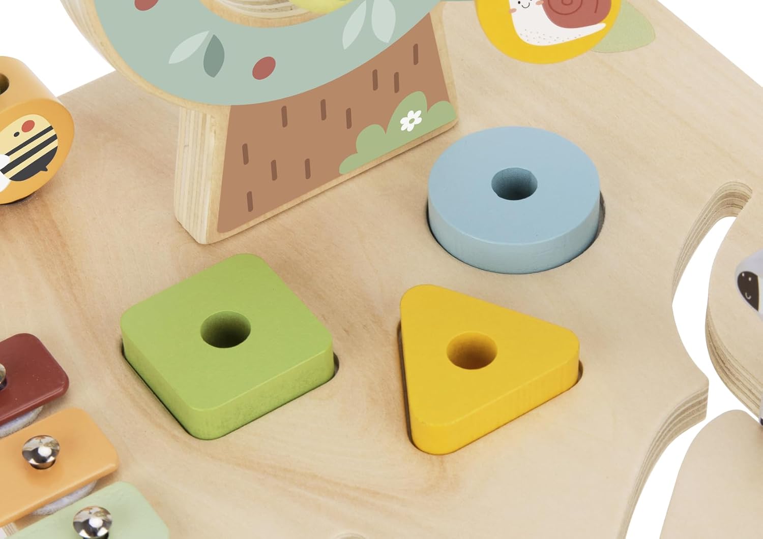 TOOKY TOY Wooden Toy Children's Square Table Activity Forest
