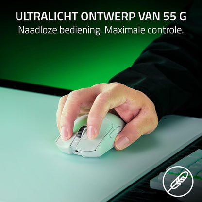 Razer Viper V3 Pro - Ultra-lightweight Wireless Esports Gaming Mouse (8K Hz HyperPolling, 55g Lightweight Design, Focus Pro Sensor 35K DPI, HyperSpeed Wireless, 95 hours Battery Life) White