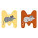 Small Foot - Lettere per bambini con animali in legno - M