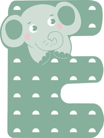 small foot Set cameretta E, Lettera in Legno Certificato FSC 100%, per la Collezione, 12512