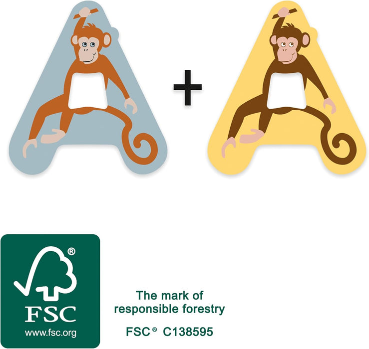 small foot Set cameretta A, Lettera in Legno Certificato FSC 100%, per la Collezione, 12508