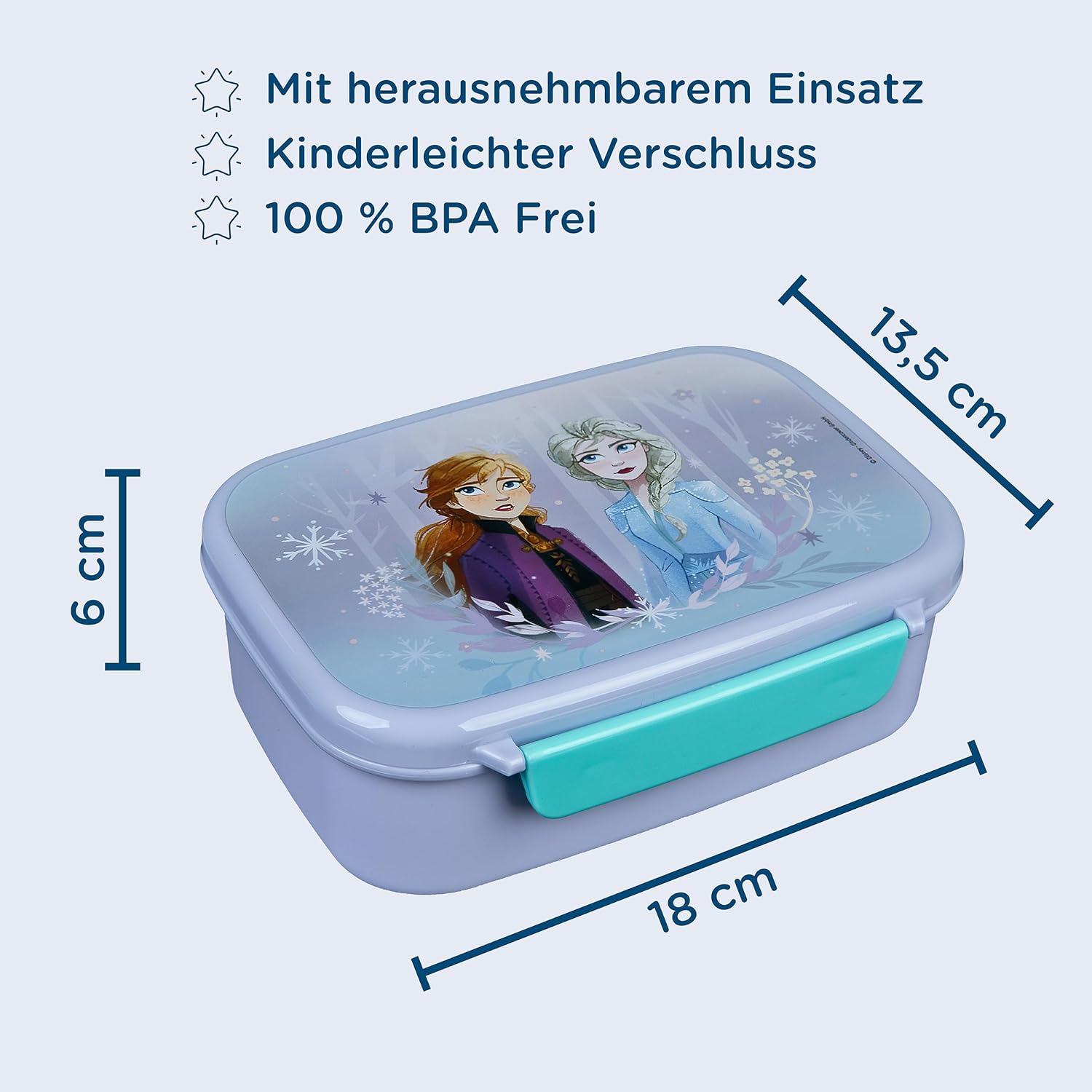 Scooli - Set di stoviglie per Bambini Disney Frozen - Set Composto da Cestino per Il Pranzo e biberon - Ideale per la Scuola o l'asilo - per Bambini a Partire da 4 Anni - in plastica - BPA Free
