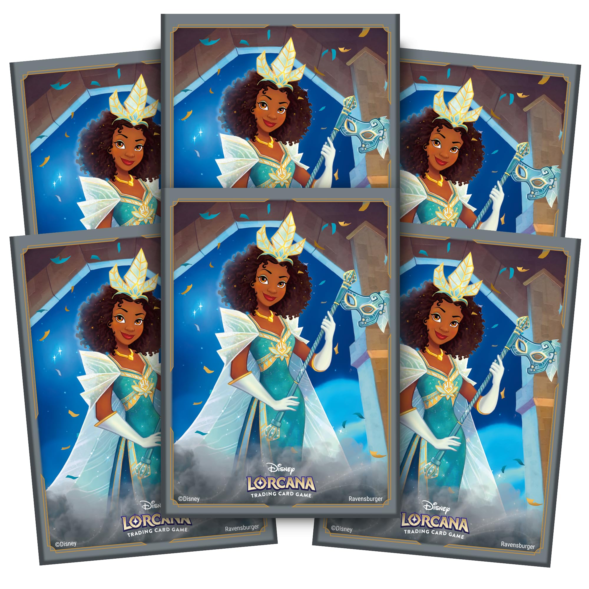 Ravensburger Disney Lorcana TCG Trading Adults and Kids 8 Years Up - Tiana 65 Protective Card Sleeves - Set 5: Shimmering Skies