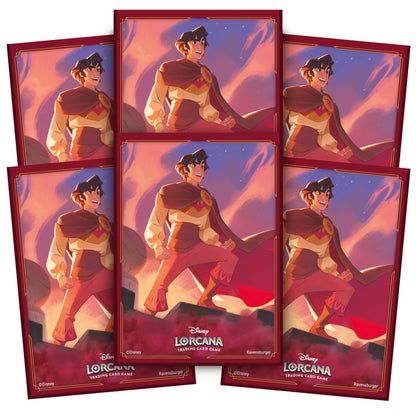 Ravensburger Disney Lorcana TCG Trading Adults and Kids 8 Years Up - Aladdin 65 Protective Card Sleeves - Set 5: Shimmering Skies