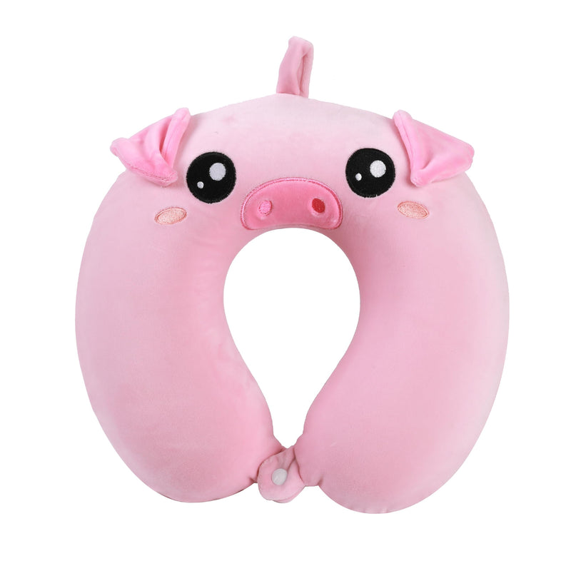 I-TOTAL® - Travel Pillow Shape/Neck Travel Pillow Soft Neck Support Pillow/Pillows Funny Travel Pillow (PIGGY)