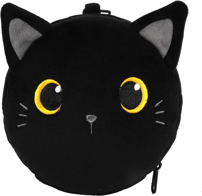 Itotal - Pillow With Sleep Mask - Black Cat (Xl2527)