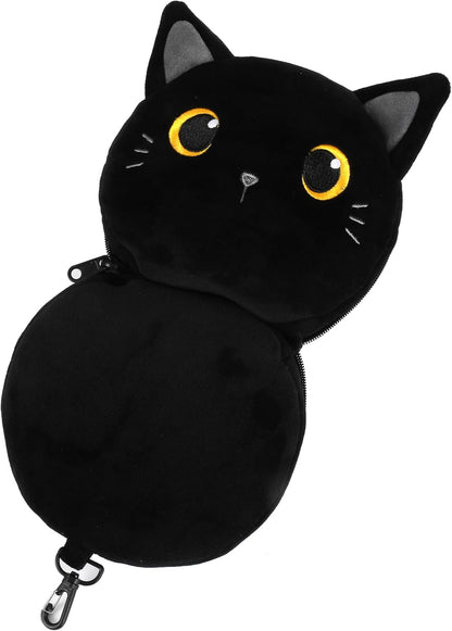 Itotal - Pillow With Sleep Mask - Black Cat (Xl2527)