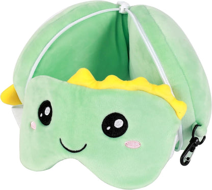 Itotal - Pillow With Sleep Mask - Hello Dino (Xl2532)