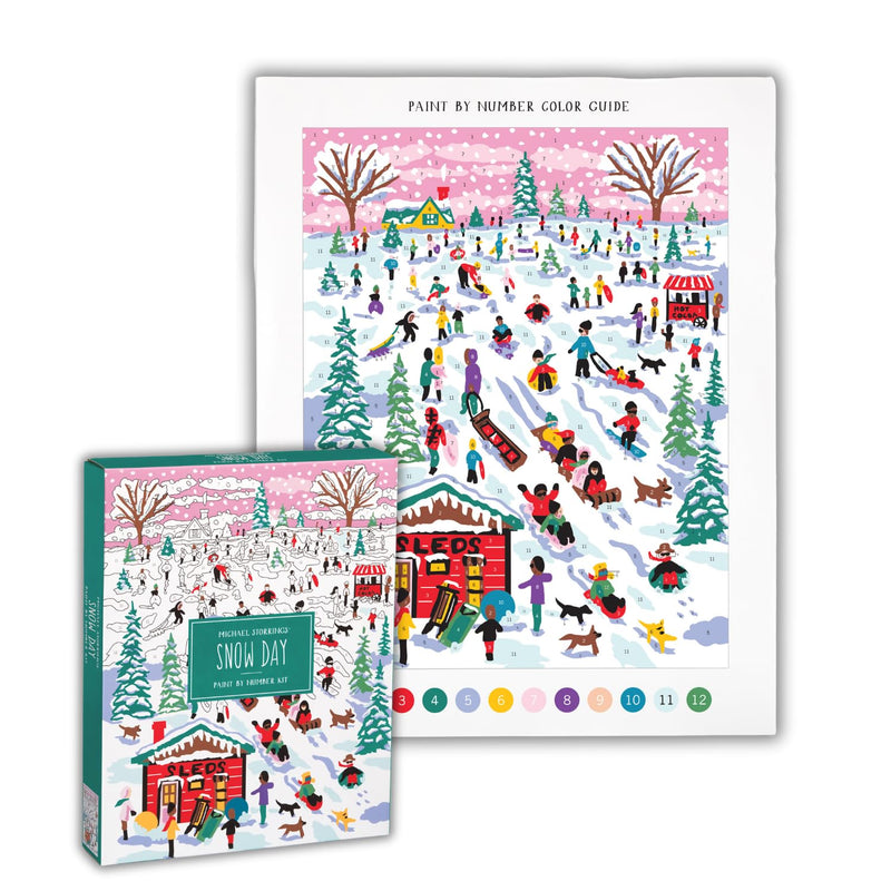 Michael Storrings Snow Day 11x14 Paint by Number Kit