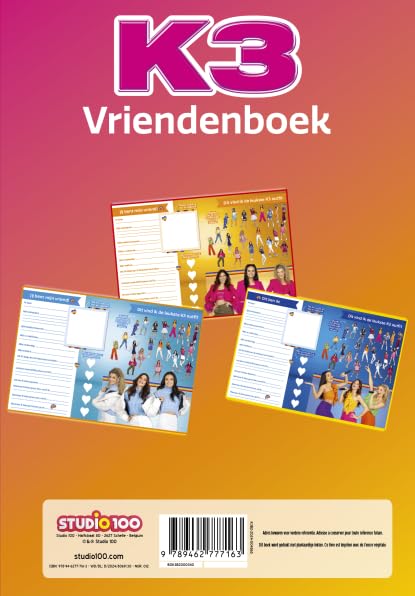 K3 : vriendenboek - Alle kleuren