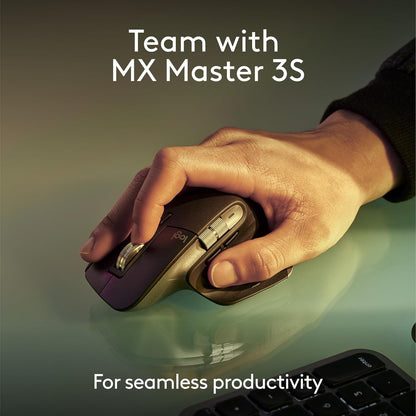 Logitech Master Series Mx Keys S For Mac - Keyboard - Full Size - Backlit - Wireless - Bluetooth Le - Qwerty - Uk - Pale