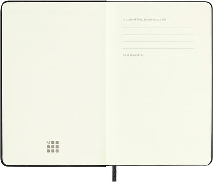 Moleskine Weekly Planner, Vertical 12-Month 2025 Agenda, HardCover and Elastic Closure, Black Color, Pocket Format 9 x14 cm