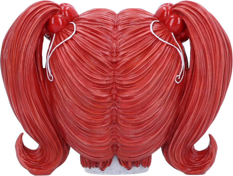 Nemesis Now Drop Dead Gorgeous Clown-Puppenschädel mit Glitzeraugen, 19 cm, aus feinstem Kunstharz, fachmännisch handbemalt