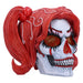Nemesis Now Drop Dead Gorgeous Clown-Puppenschädel mit Glitzeraugen, 19 cm, aus feinstem Kunstharz, fachmännisch handbemalt