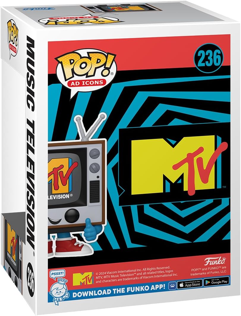 Funko Pop! Ad Icons: MTV - MTV Logo - Vinyl-Sammelfigur - Geschenkidee - Offizielle Handelswaren - Spielzeug Für Kinder und Erwachsene - Ad Icons Fans - Modellfigur Für Sammler und Display