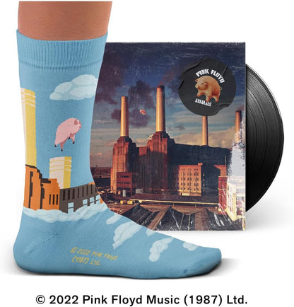 Pink Floyd Animals Socks, 50th Anniversary - Perfect Present for music lovers and fans, Cotton Socks, Only 2 Sizes, 4-7 and 7½-11½