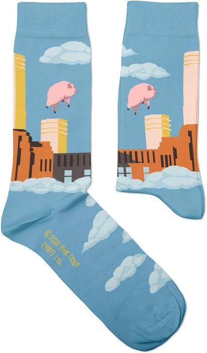 Pink Floyd Animals Socks, 50th Anniversary - Perfect Present for music lovers and fans, Cotton Socks, Only 2 Sizes, 4-7 and 7½-11½
