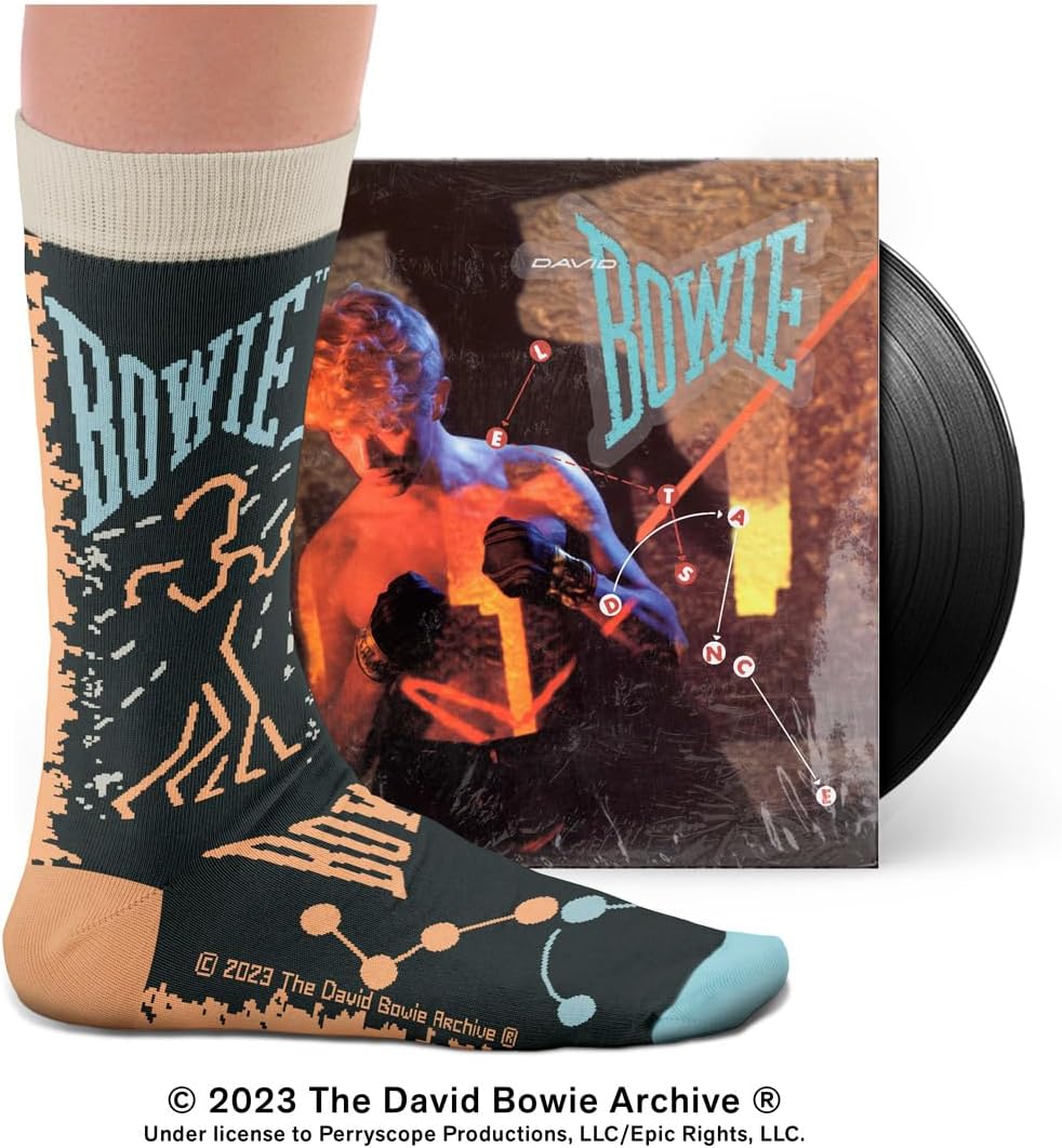 David Bowie, Let´s Dance Socks - Perfect Present for music lovers and fans, Cotton Socks, Only 2 Sizes, 4-7 and 7½-11½