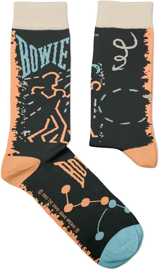 David Bowie, Let´s Dance Socks - Perfect Present for music lovers and fans, Cotton Socks, Only 2 Sizes, 4-7 and 7½-11½