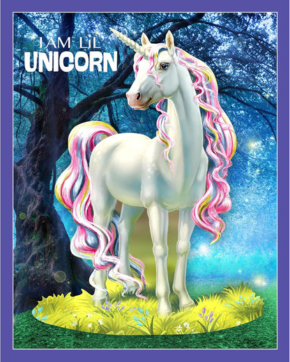 Madd Capp: I Am LiL' Unicorn - 100 Piece Puzzle - Kids Creature-Shaped Jigsaw, 26 X 33 Finished Size, Poster Reference, Educational Fun Facts Booklet