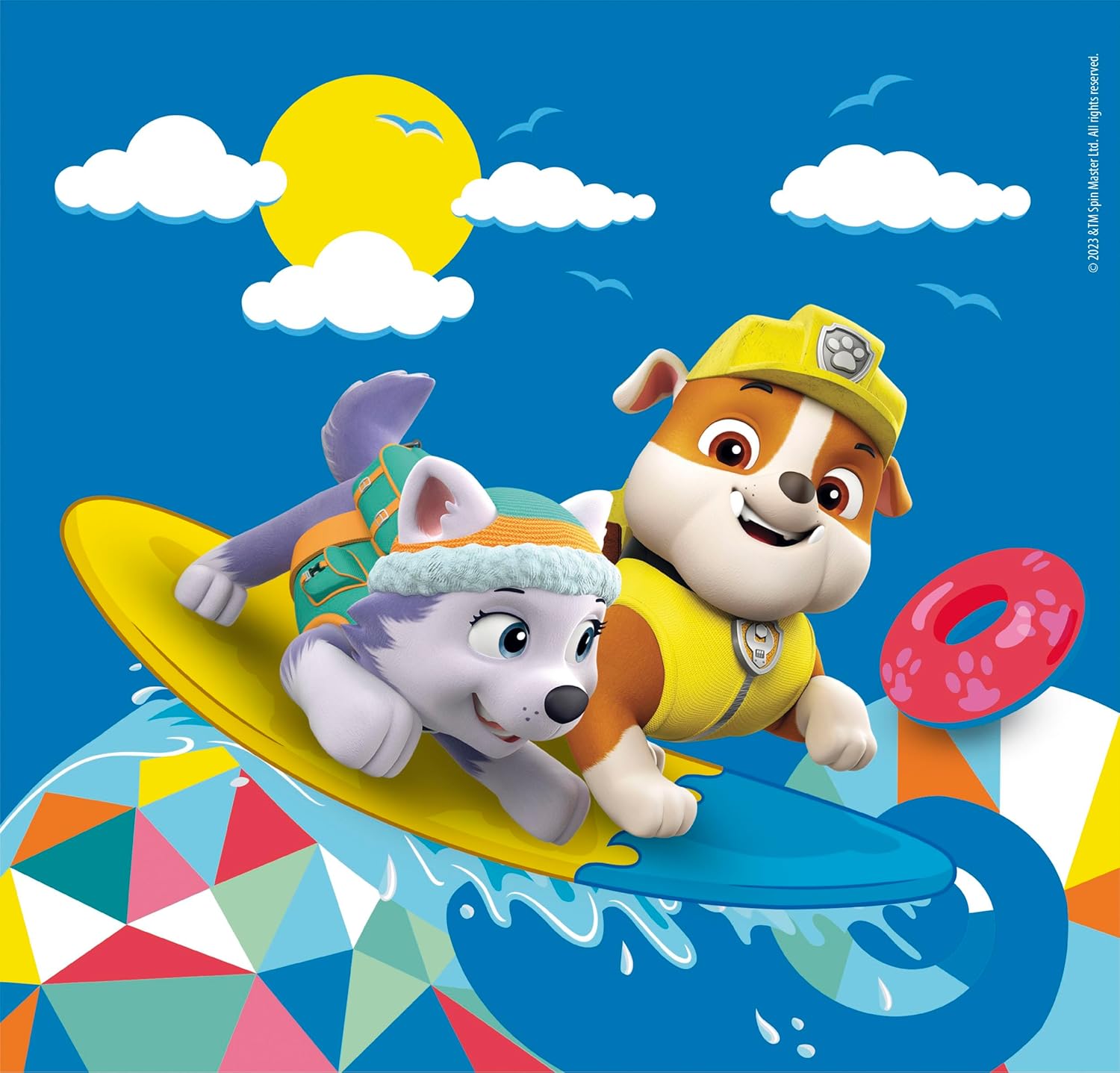 Clementoni - 25291 - Supercolor Puzzel - Paw Patrol - 3x48 Stukjes, Kinderpuzzels, 5-7 Jaar, Gemaakt in Italië