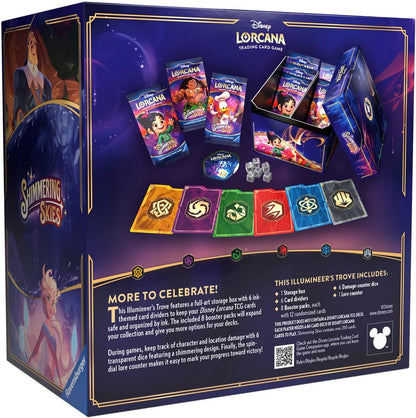 Ravensburger Disney Lorcana TCG: Shimmering Skies Illumineer's Trove for Ages 8 and Up