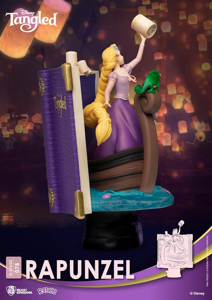Beast Kingdom Disney Story Book Series: Rapunzel DS-078 D-Stage Statue, Multicolor, 6 inches