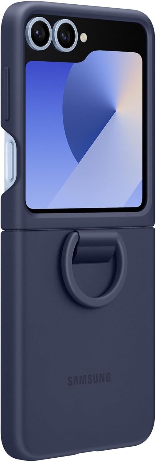 Samsung Galaxy Official Silicone Case with Ring for Galaxy Z Flip6, Navy