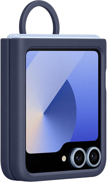 Samsung Galaxy Official Silicone Case with Ring for Galaxy Z Flip6, Navy