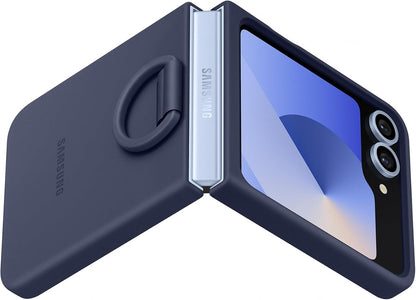 Samsung Galaxy Official Silicone Case with Ring for Galaxy Z Flip6, Navy