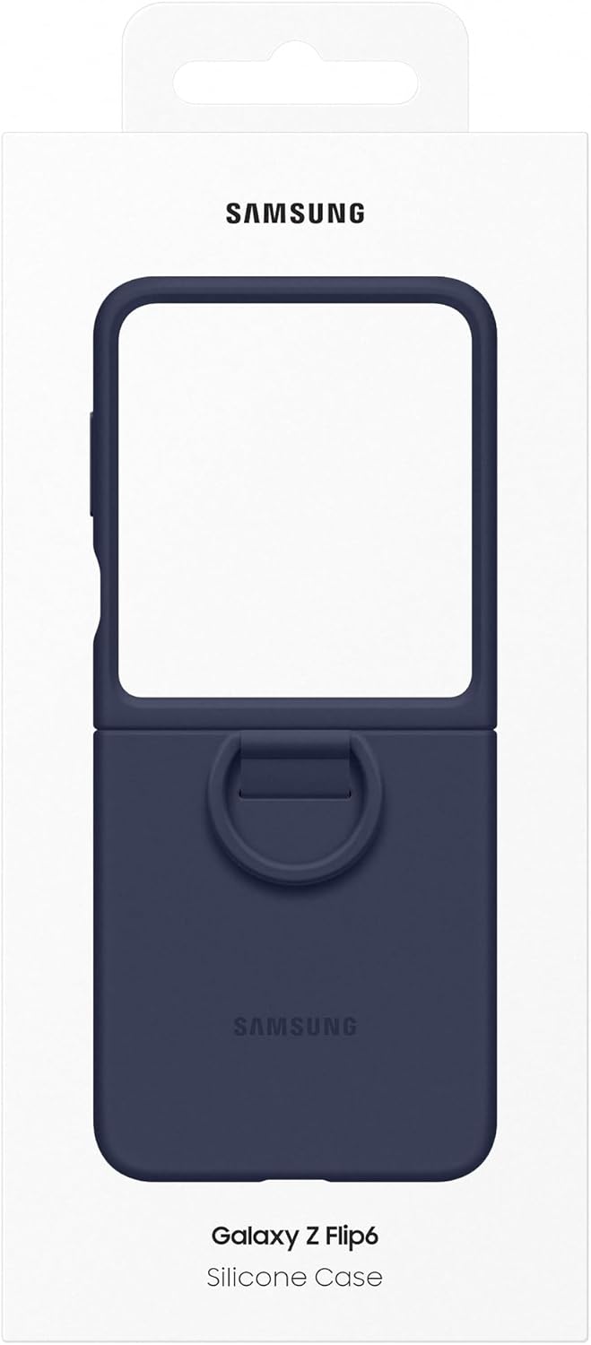 Samsung Galaxy Official Silicone Case with Ring for Galaxy Z Flip6, Navy