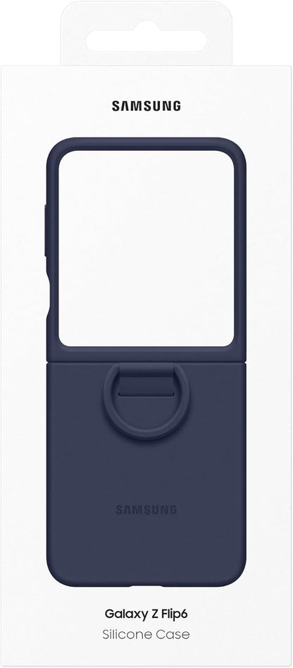 Samsung Galaxy Official Silicone Case with Ring for Galaxy Z Flip6, Navy