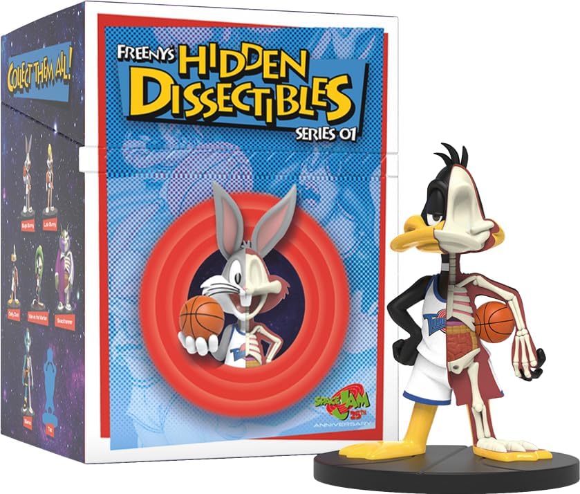 Mighty Jaxx Freeny's Hidden Dissectibles, Serie Space Jam, Figuras coleccionables en Caja Sorpresa, un Paquete Contiene una Figura al Azar