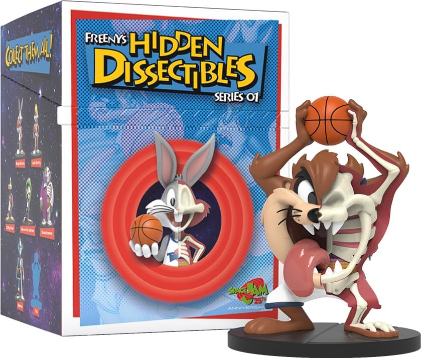 Mighty Jaxx Freeny's Hidden Dissectibles, Serie Space Jam, Figuras coleccionables en Caja Sorpresa, un Paquete Contiene una Figura al Azar