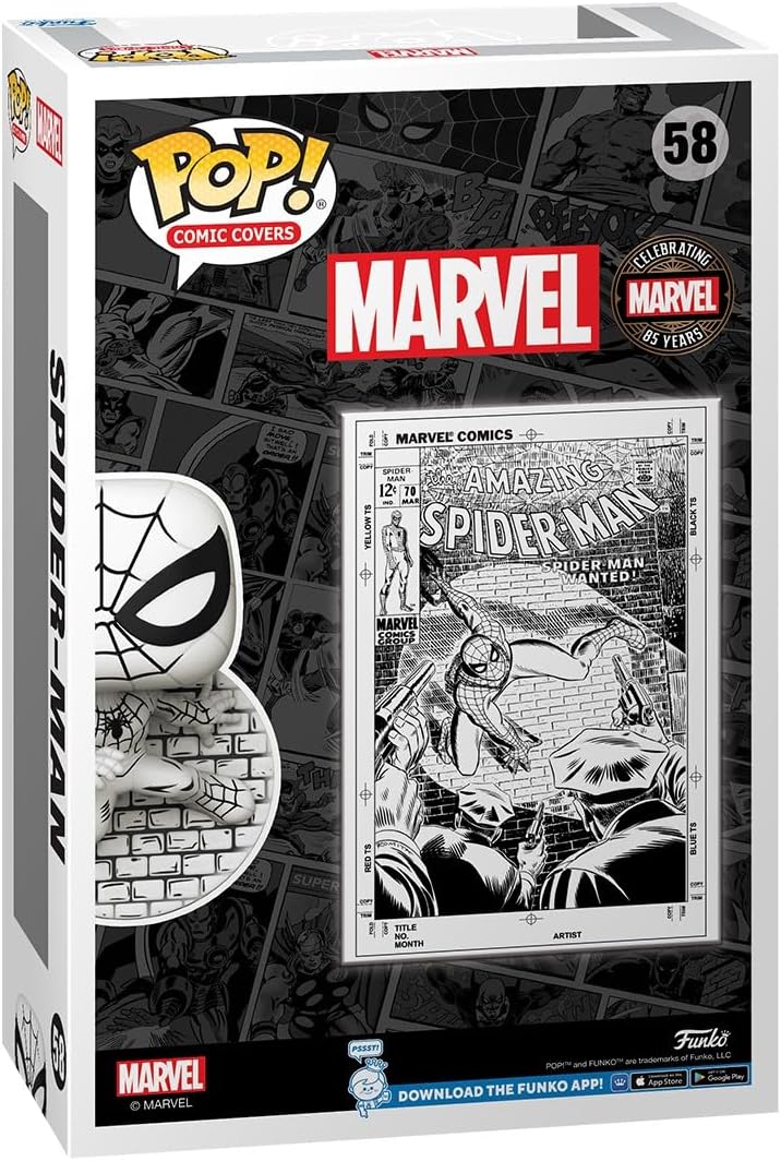 Funko Pop! Comic Cover: Marvel's 85th - Spider-Man - Spider-man - Marvel Comics - Collectable Vinyl Figure - Gift Idea - Official Merchandise - Toys for Kids & Adults - Movies Fans