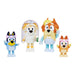 Bluey Figure 4-Pack Wedding Time, Re-enact Uncle Rad And Frisky's Wedding Day And Bingo Flower Girl Figures, White