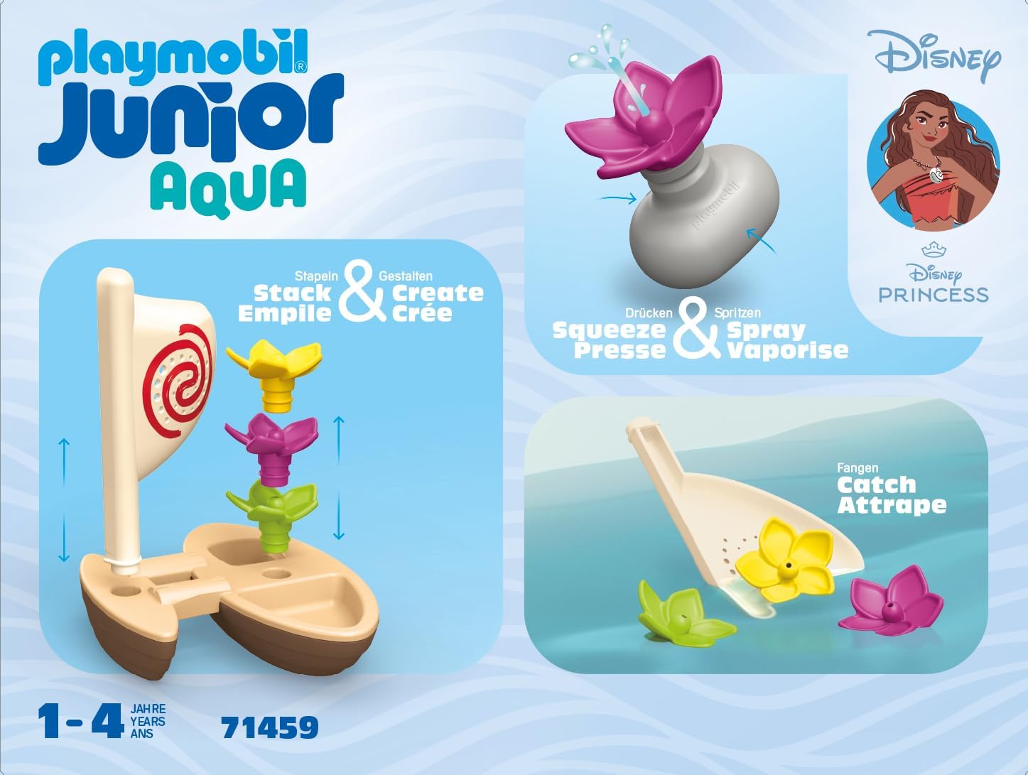 Playmobil - Junior & Disney: Moana`S Sail Boat  (71459)