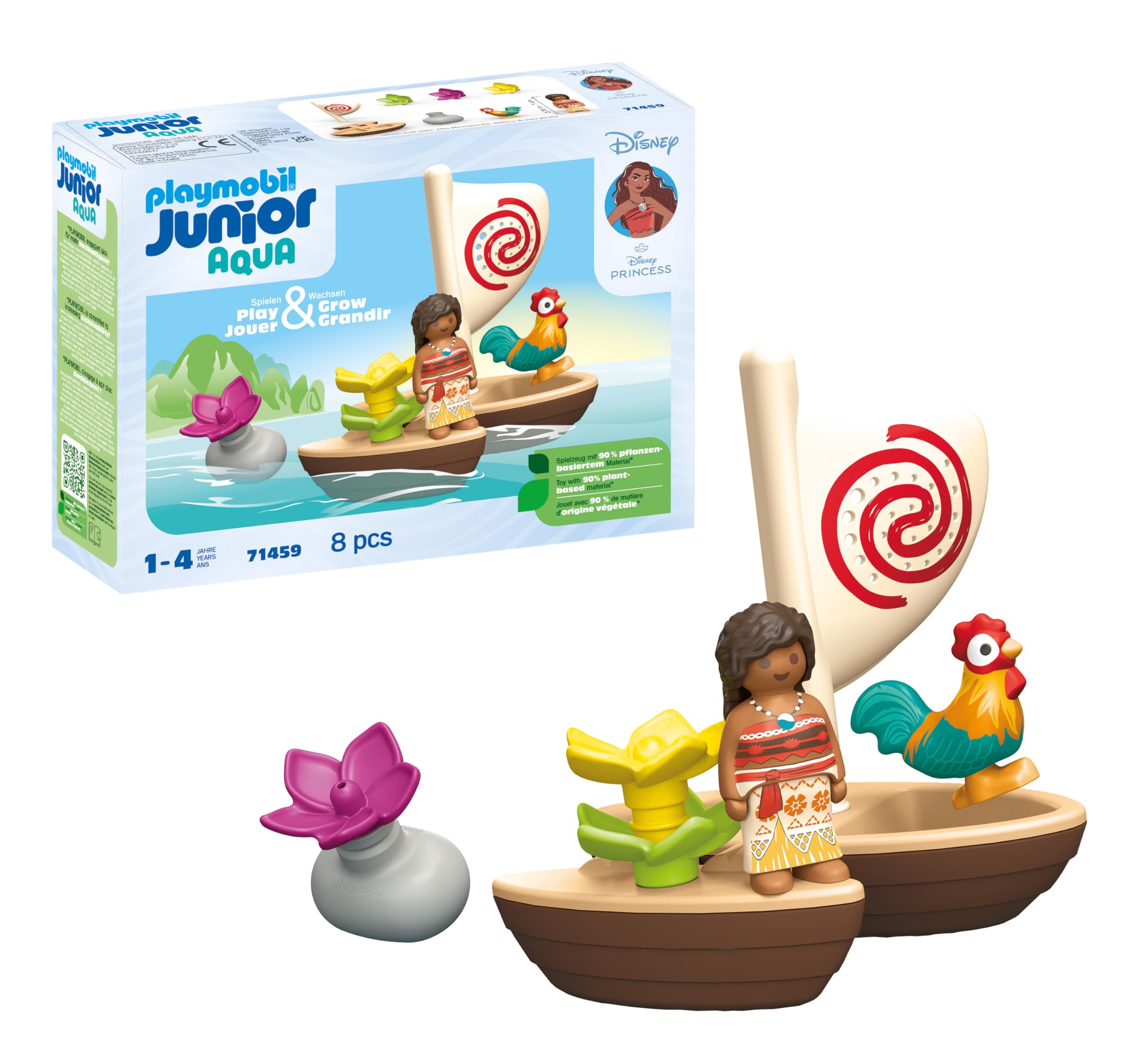 Playmobil - Junior & Disney: Moana`S Sail Boat  (71459)