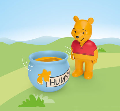 PLAYMOBIL JUNIOR | Disney | Winnie Puuhs Stehauf-Honigtopf | nachhaltiges Spielzeug aus biobasierten Kunststoffen | für Kinder ab 1 Jahr | 71695