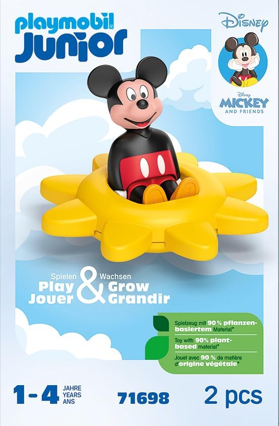 Playmobil - Junior & Disney: Mickey Mouse`s Spinning Sun With Rattle Feature (71698)