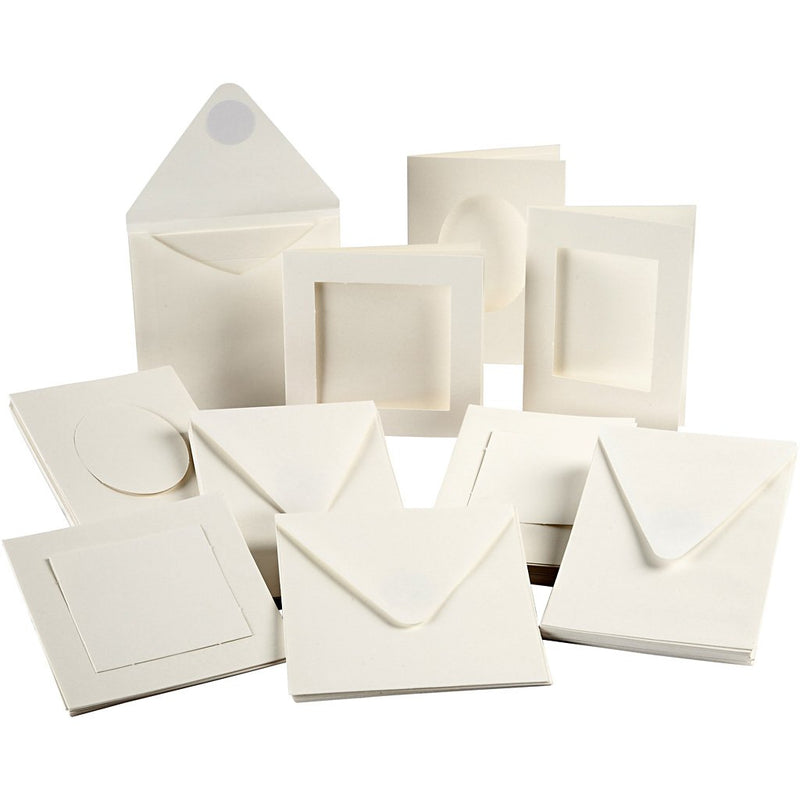 Passepartout-karten Gr??e 125x125 Cm Gr??e 105x15 Cm 50 Sets Off-white